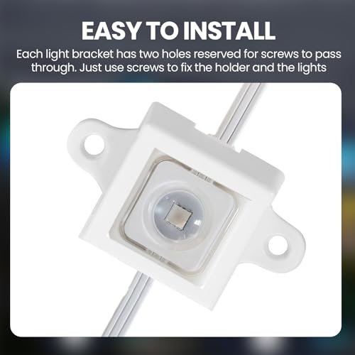 Image of Light Clips fits for Govee Outdoor LED Lights H705 Non-pro Version Elite H805,Outdoor Light Mounts Fasten Holder for Govee(White, 120)