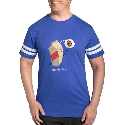 CafePress Milkandcookieshim T Shirt Men's Football T-Shirt Royal Blue