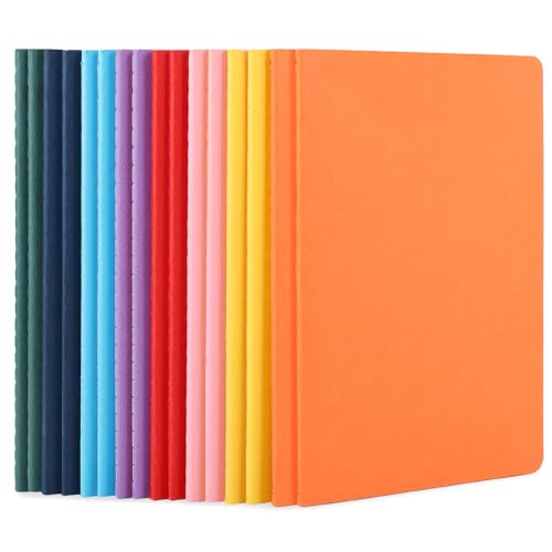 Carnet A5 en similpelle blanc de 60 pages lot de 16 cahiers