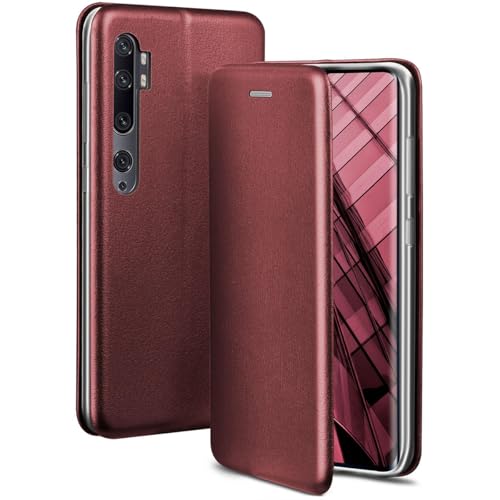 Étui bordeaux Xiaomi Mi Note 10 Pro ONEFLOW avec support et porte-carte