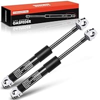 Frankberg 2 x universele gasdrukdemper, gasdrukveer, 385 N, 450 mm, 190 mm, enkele kogelkop voor meubels, camper, luifelstangen, tentstangen, kasten, gereedschapskisten, opbergafdekkingen