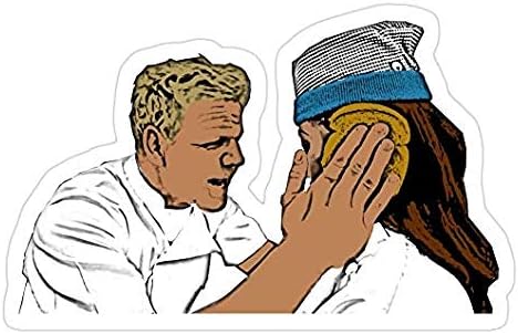Gordon Ramsay Idiot Sandwich Decal Sticker - Sticker Graphic - Auto, Wall, Laptop, Cell, Truck Sticker for Windows, Cars, Trucks