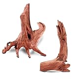HEMYIS Natural Wood Driftwood for Aquarium Fish Tank Decor,Assorted Driftwood Trunk Branch for Reptile Tank Decor (MOP-ZYM Driftwood (8 to12 Inch)-Pack of 2)