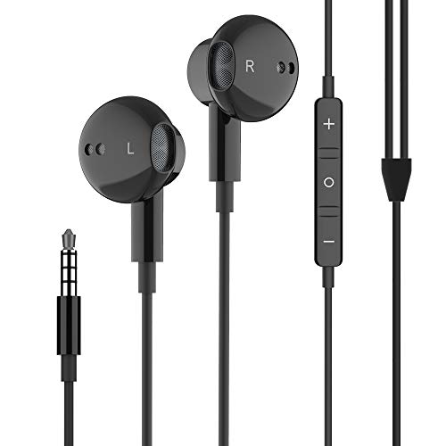 Wired Earbuds Latest Version Headphones by Noise Cancelling Stereo Heavy Bass Earphone With