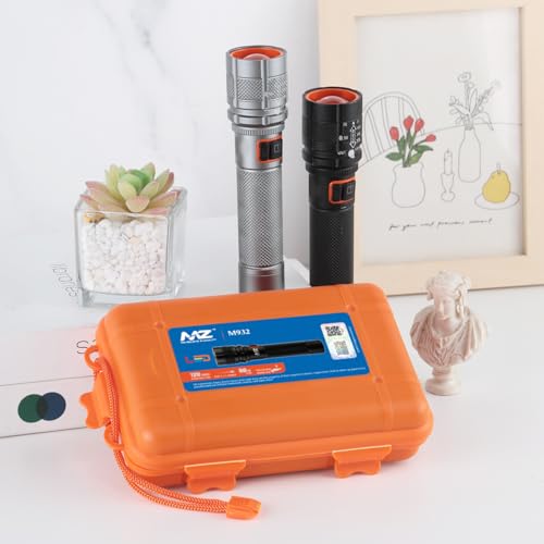 Image of MZ M932 (Rechargeable LED Metal Torch) Zoomable 80W with 1500mAh Battery, 120 min Operating Time