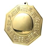 DECHOUS Espejo De Chismes Espejo Bagua De Cobre Espejo Bagua Convexo Ornamento Bagua Feng Shui Decoracion Bagua Espejo del Zodiaco Espejo Colgante Bagua Espejo Malvado Exorcismo Demonio