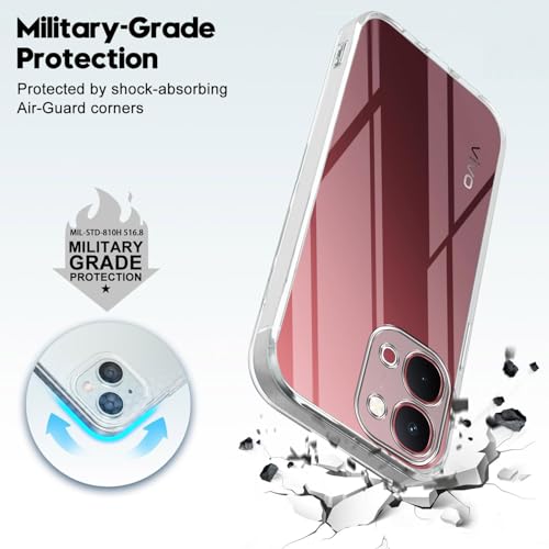 Image of Jkobi Silicone Back Cover Case for Vivo Y51 Pro 5G | Vivo T5x (Clear Shockproof Case with Camera Protection | Soft and Flexible | Transparent)