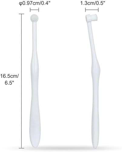 Miniatura 5 de MiOYOOW 2 cepillos de dientes para perros, cepillos de dientes para mascotas con cerdas ultra suaves para dientes y encías sensibles de mascotas,