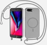 📿 【Practico y Estiloso】 Funda con iPhone 6 Plus/iPhone 7/8 Plus correa ajustable permiten Mantener tu móvil suspendido sobre un cordón significa que no se te caerá, lateral o frontal. Ideal para viajes, salidas de día y de noche, fiestas, familias con sus manos llenas, Además es ideal para usarlo en festivales y conciertos.