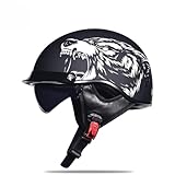 DOPPIA CERTIFICAZIONE DI SICUREZZA: questo casco da motociclista aperto è conforme alla certificazione DOT degli Stati Uniti e all'approvazione ECE europea. Ogni lotto di caschi da motociclista viene testato casualmente per garantire la conformità agli standard di sicurezza. È obbligatorio indossare un casco durante le attività all'aperto