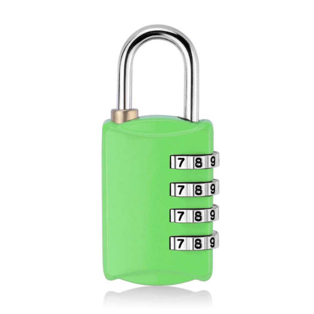 Lucchetti a combinazione， Lucchetti per valigie Lucchetto con password a 4 cifre, lucchetto di sicurezza for valigia e bagaglio, lucchetto for armadietto della palestra(Parent,Green)