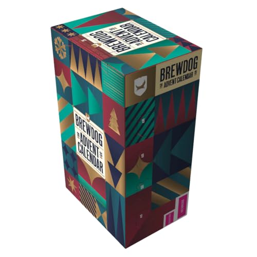 BrewDog Advent Calendar 2025 with Glass | 24 Craft Beers Countdown Gift Box | IPA, Pale Ale, Lager & Seasonal Brews | Beer Christmas Calendar for Adults