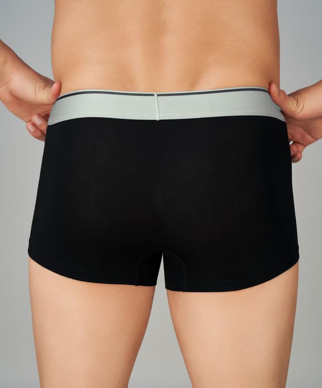 Image of TRENDMALLS Men's Birla Micromodal Regular Fit Solid Men Underwear Trunks with No Marks Waistband