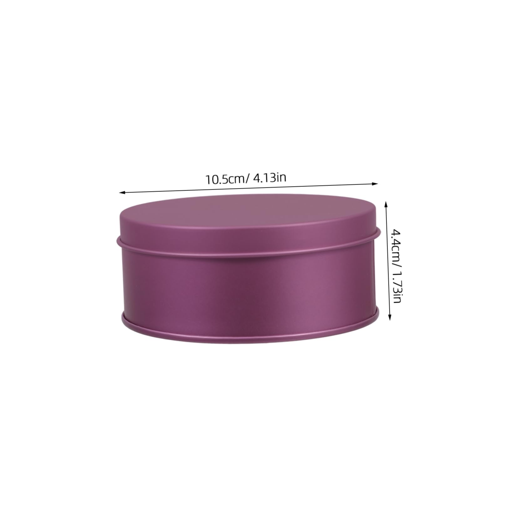 Cabilock 4pcs Box Large Round Metal Tin Box for Cookie Storage Candy Packaging Airtight Decorative Containers for Home Organization Elegant Purple Design for Versatile Use