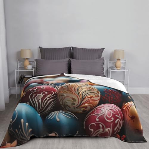 Couverture pour canapé Happy Easter en flanelle de microfibre douce 127x101 cm - 6