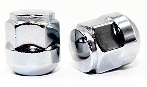 Image of Set of 20 Veritek 14x1.5mm 1.12 Inch 28.4mm Overall Length 22mm 7 /8 Hex Radius Ball Seat Chrome OEM Factory Style Lug Nuts for Honda Acura