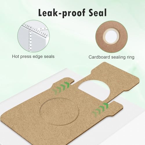 Image of 12-Pack Replacement Dust Bag Compatible with iRobot i, j, s Series, Roomba 104, 105 Vac, 105 Combo, Plus 405, Plus 505 Combo, Max 705 Vac, 705 combo Vacuum Cleaner, Disposable Vacuum Bags