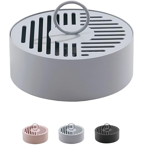 炭素鋼製蓋付き蚊取り線香容器トレイラック 家庭用防熱灰受け皿 クリエイティブ白檀線香立て 屋外置き台 室内外通用収納容器 防塵防埃架 (約15 x 5.5 cm,ブルー)