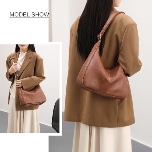 Bolso Hobo para Mujer de Piel Vegana Plegable miniatura 4