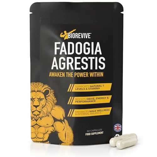 Biorevive Fadogia Agrestis 500mg Supplement Herbal Extract for Hormone Balance & Mens Health Support Plant-Based Capsules for Active Lifestyle Gym Routine & General Wellbeing