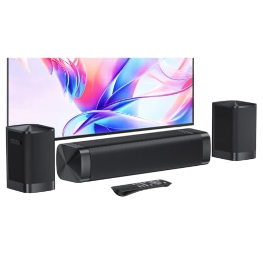 Dolby Digital Plus Sound Bar for Smart TV, 110W Home Theater Soundbar | Support Dolby Digital Plus, Wireless&Wired Connect, Adjustable Bass, 3 EQ modes, 4 Setups