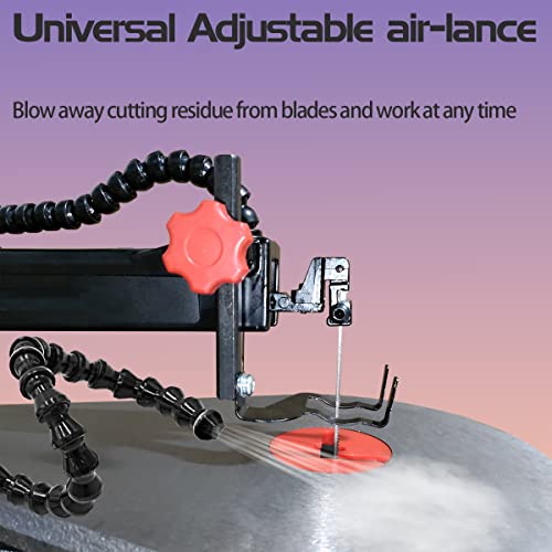 image for Partsmojo 16 Inch Variable Speed Scroll Saw Pin + Pinless Blade with P