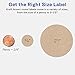 Avery Kraft Brown Round Labels with Sure Feed Technology, 2.5
