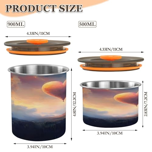 Contenedor de café al vacío Qilmy acero inoxidable 17oz miniatura 3