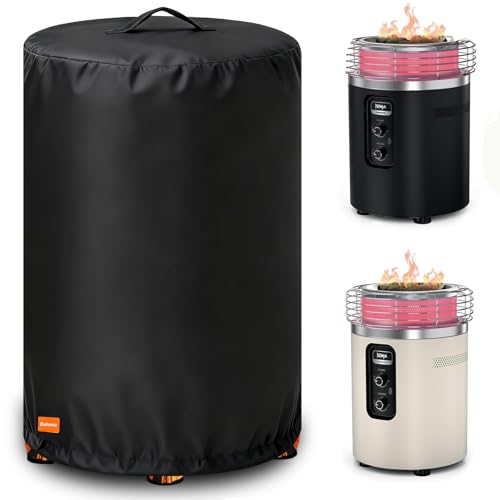 Cover for Ninja Fireside 360 Fire Pit Outdoor Heavy Duty 600D Waterproof Cover for Ninja Fireside 360 Outdoor Heater Designed with Buckles and Drawstring to Fix Fits Ninja Fireside 360 Firepit