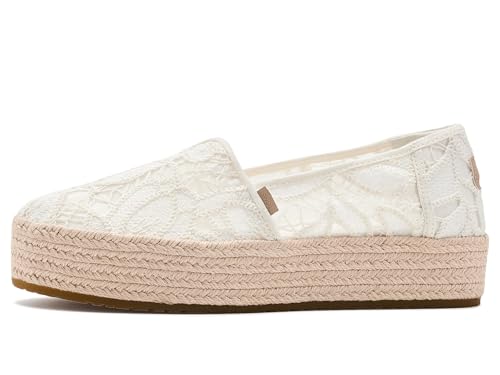 Image of TOMS Women's Valencia Platform Espadrille, Textile Upper, OrthoLite Insole