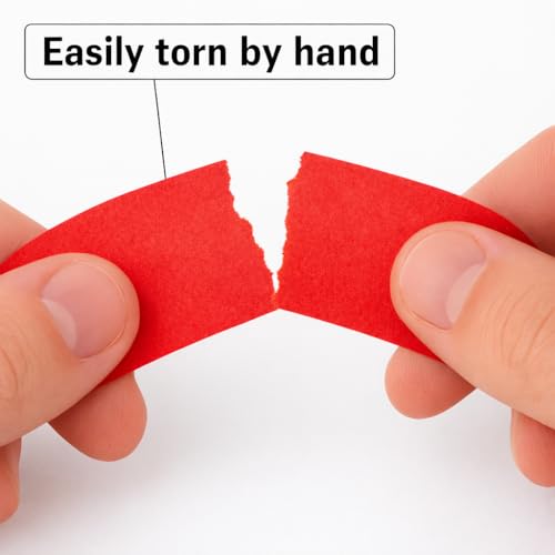 Image of 2 Pack Red Painters Tape - Masking Tape 1 Inch Wide - Multi-Surface, Smart Adhesion, Indoor & Outdoor - 180FT Total - Paint Tape for DIY, Labeling, Art, Car, General Purpose (#3910)