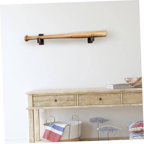 Support mural pour batte de baseball noir : porte-batte horizontal massif multifonction - 5