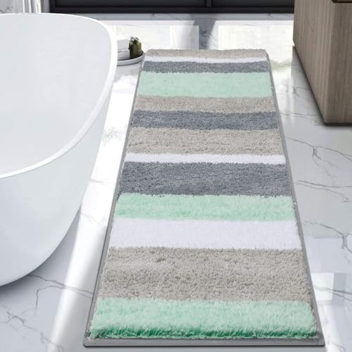 Image of Carpet /Rug Runner (Green&Grey, 2x5 Feet)