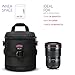 BPAULL Camera Lens Case DSLR Camera Lens Bag Fits for Canon Nikon Pentax Sony Olympus Panasonic and Other Camera Lens