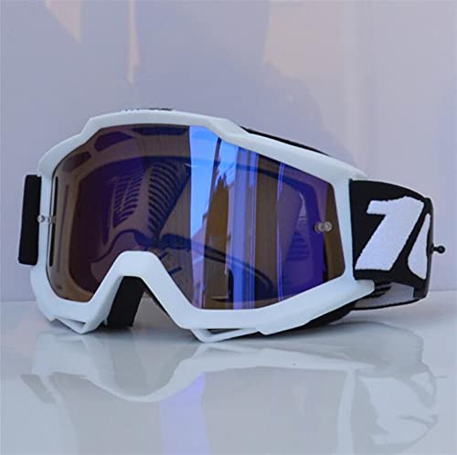 Lunette Moto Cross,Moto Lunettes Goggles de motocross lunettes de monteur de la route de la route Bike Casques de moto Goggles Ski Sport Lunettes Vélo...