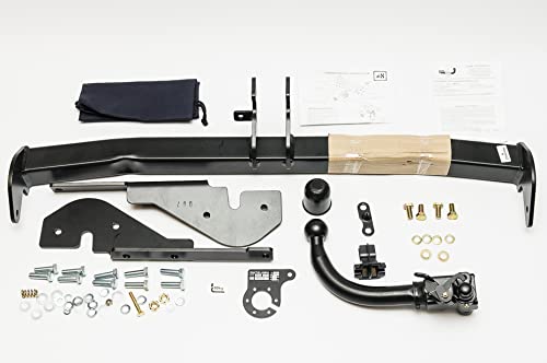 Auto-Hak New Detachable (horizontal) Tow Bar for Toyota RAV4 III with spare wheel 03.2006-01.2013 with universal electrics 13-pin