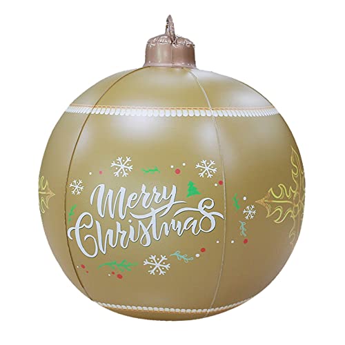 Adornos de Navidad 2023 bolas de Navidad de 23.6 pulgadas para exteriores, juguetes inflables de PVC para el hogar, bolas...