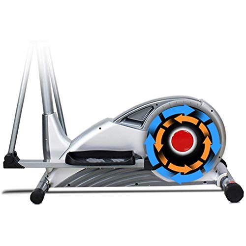 Image of Elliptical Trainer with LCD Monitor Home Office Fitness Workout Machine