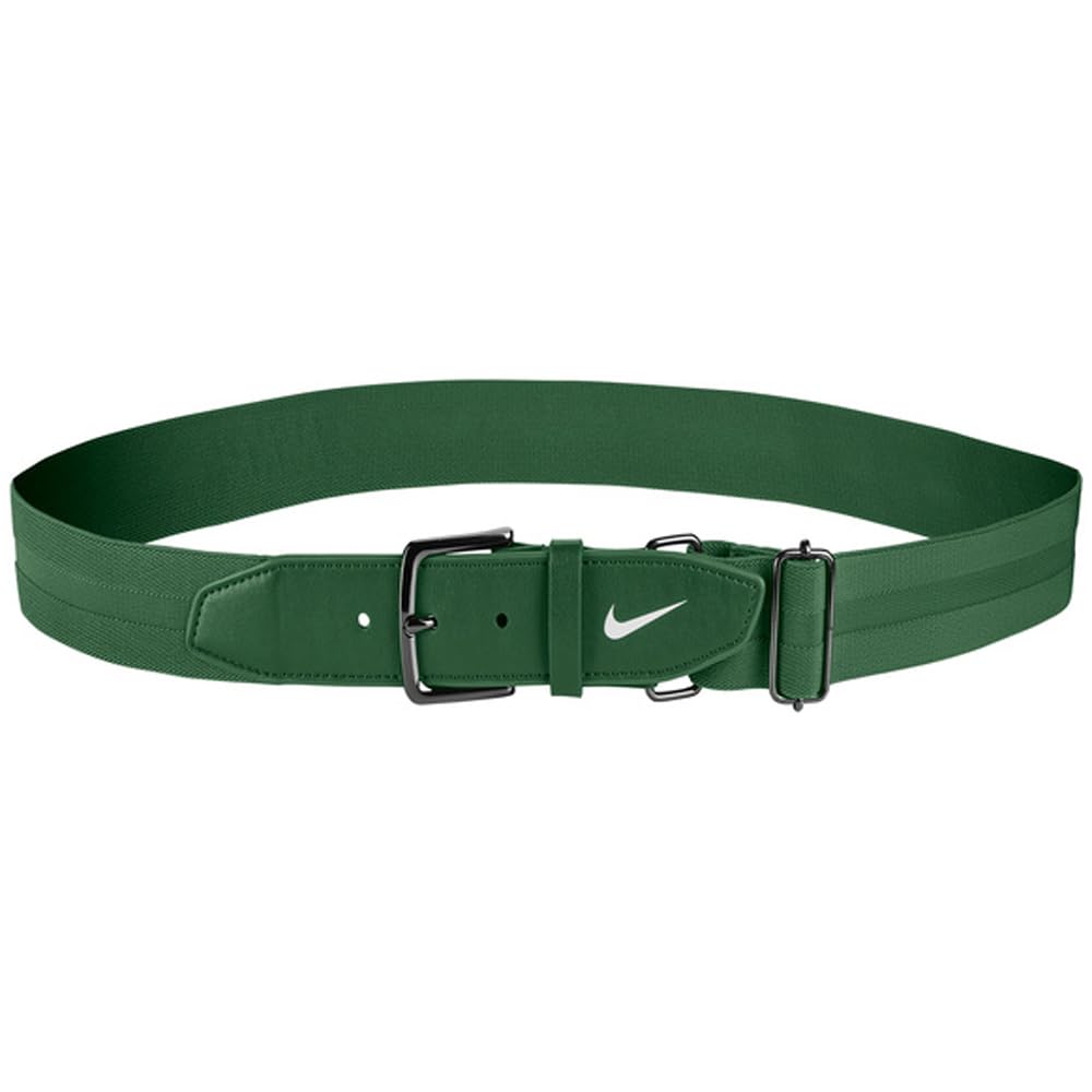 Nike unisex-adult Baseball Belt 3.0, Green | White, One size