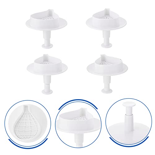 Set de 4 moldes para galletas y fondant SHOWERORO miniatura 7