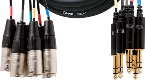 CORDIAL CABLES Multipaire 8 XLR mâle/8 jack stéréo 3 m CÂBLES AUDIO Multipaires