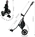 HOW TRUE 2 Wheel Foldable Golf Push Cart Collapsible Golf Trolley Push Pull Golf Cart Golf Hand Cart 2 Wheel Kids Golf cart Golf Bag cart