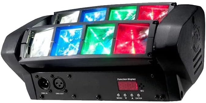Spider Moving Head DJ Lights Beam LED RGBW Stage Lights Sound Actived DMX512 Control para Eventos Fiesta Pub Disco Iluminación