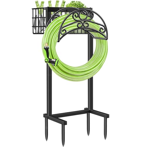 TomCare Garden Hose Holder, 4 Spikes Water Hose Hanger for 160FT Hose by TomCare - Used condition - US$32.01