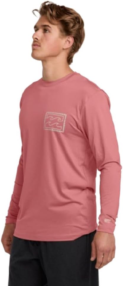 Billabong Men's Crayon Wave Loose Fit Long Sleeve Rashguard 50+ Uv Protection