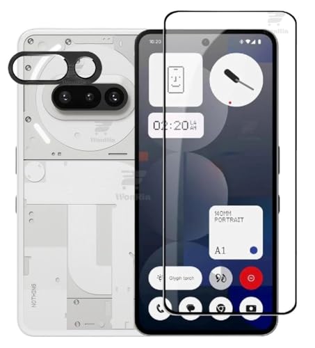Image of (1+1 Tempered Glass for Nothing Phone 3A | Nothing 3A 5G with Camera Lens Protector Edges to Edge Screen Guard Protector - (Pack of 2)