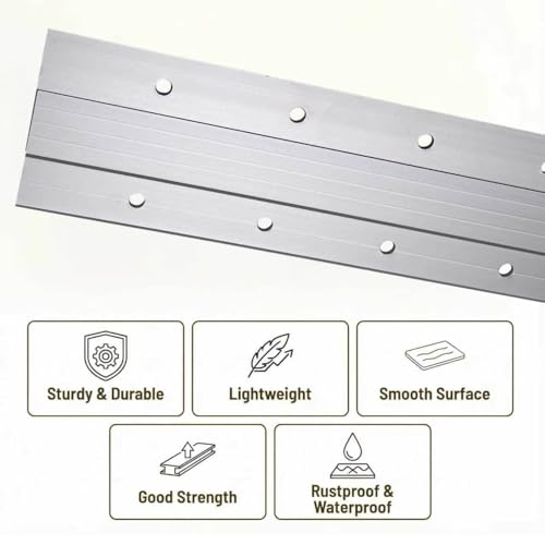 Image of French Cleat Wall Hanger 30 Inch, Heavy Duty Z Bar Mount 200 lbs, Smart Alignment Design, Mounting Hardware for Mirrors, Cabinets, Shelves & Headboards