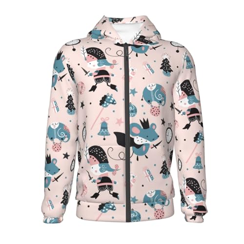 Nutcracker and Mouse King Kid Hoodies Boys Zip Up Sweatshirts Girls Pullover with Pocket2