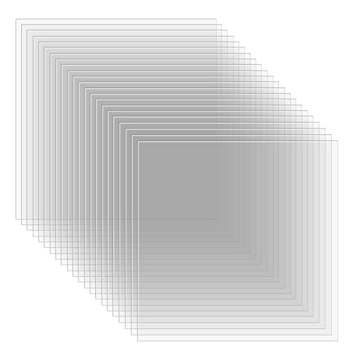 Tecmisse 22Pcs 6Mil 12 X 12 Inch Blank Stencil Material Mylar Template Sheets, Pet Stencil Material For Cricut, Laser Cutting, Gyro-Cut Tool Template Material #TOP11