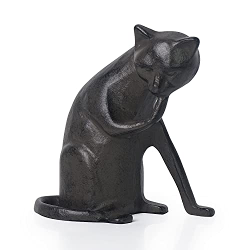 Estatua de Gato de Metal DreamsEden para Decoración miniatura 2